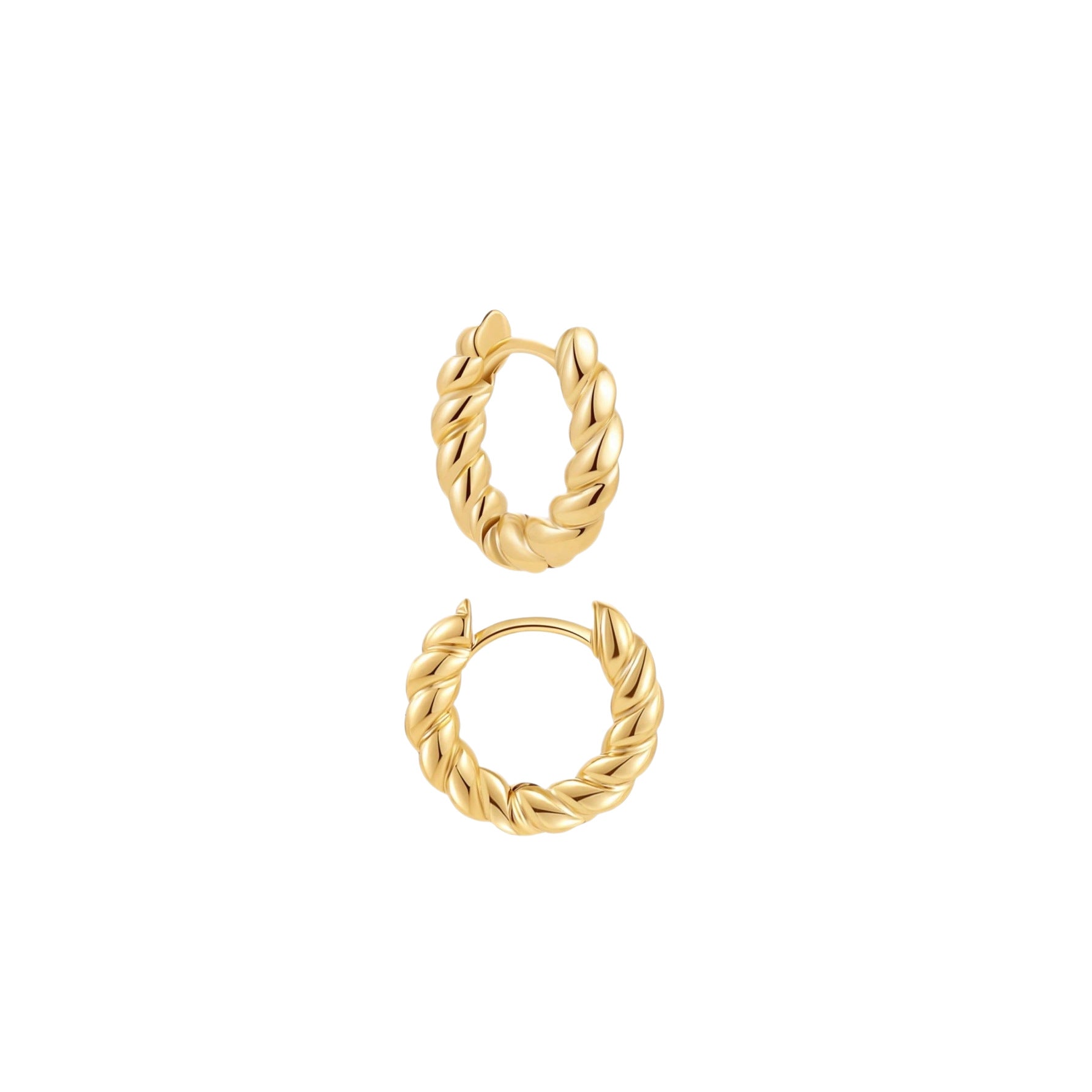 Twisted-Thread Ear Clips For Women Niche Design